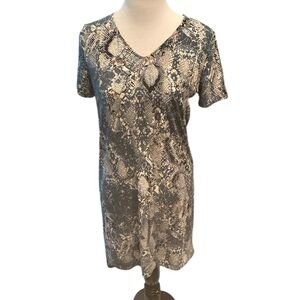 Christian Siriano Snakeprint Dress